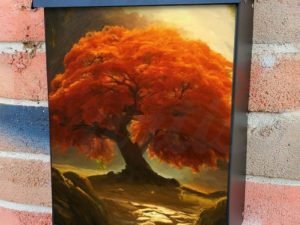 Majestic Tree in the Forest #1 Colonial Mailbox Cover