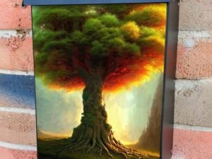 Majestic Tree in the Forest #5 Colonial Mailbox Cover