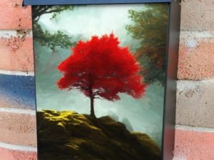 Majestic Tree in the Forest #9 Colonial Mailbox Cover