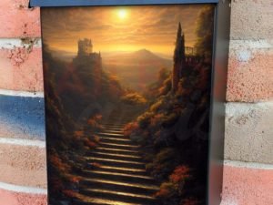 Path to the Castle Colonial Mailbox Cover