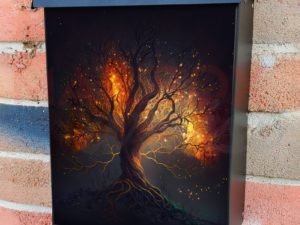 Firefly Tree Colonial Mailbox Cover