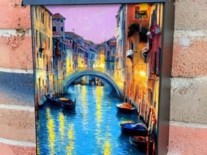 Summer Sunset in Venice Colonial Mailbox Cover