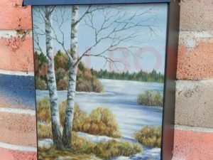 Early Russian Spring Colonial Mailbox Cover