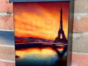 Sunset in Paris Colonial Mailbox Cover