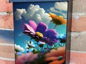 Spring Flowers in the Meadow #3 Colonial Mailbox Cover