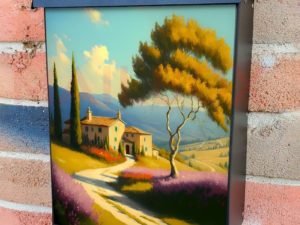 Summer in Tuscany Colonial Mailbox Cover