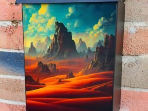 Hills in the Desert Colonial Mailbox Cover