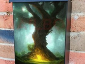 Trees of Fairyland #1 Colonial Mailbox Cover