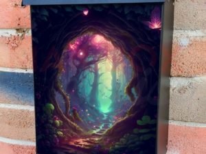 Enchanted Garden #2 Colonial Mailbox Cover