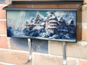 Castle at the Frozen River Townhouse Mailbox Cover