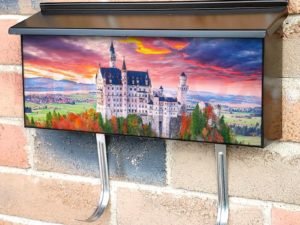 Fairytale Neuschwanstein Castle Townhouse Mailbox Cover