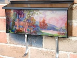 Beautiful Cottage and Vineyard Townhouse Mailbox Cover