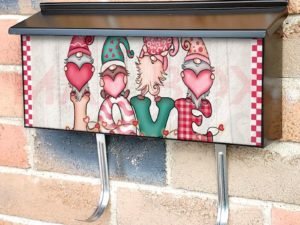 Valentine's Gnomes & a Love Sign Townhouse Mailbox Cover