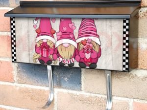 Valentine's Day Cute Gnomes Townhouse Mailbox Cover