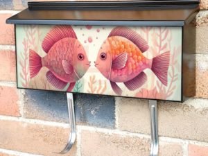 Cute Fish Couple #3 Townhouse Mailbox Cover