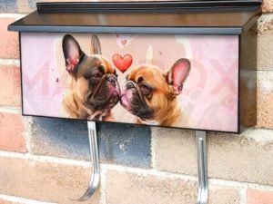Dog Couple in Love #7 Townhouse Mailbox Cover