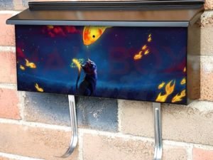 Dream of the Kitten Townhouse Mailbox Cover