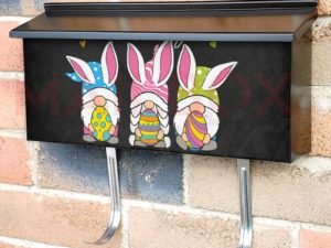 Hanging with My Easter Gnomies Townhouse Mailbox Cover