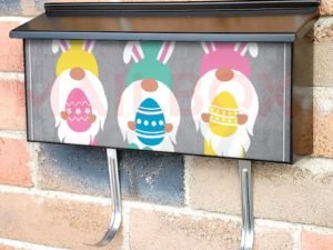 Too Hip to Hop Easter Gnomes Townhouse Mailbox Cover