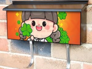 St. Patrick Day Girl #2 Townhouse Mailbox Cover