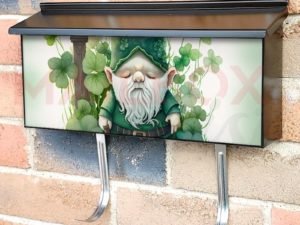 St. Patrick Day Gnome #7 Townhouse Mailbox Cover