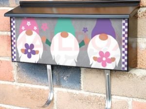 Flower Gnomes Townhouse Mailbox Cover