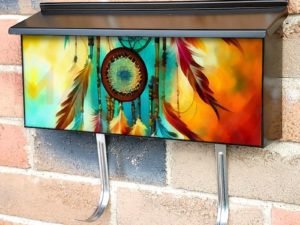 Vibrant Dreamcatcher Townhouse Mailbox Cover