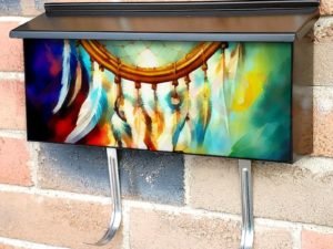 Colorful Dreamcatcher #2 Townhouse Mailbox Cover