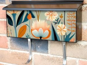 Cute Folklore Flowers #3 Townhouse Mailbox Cover