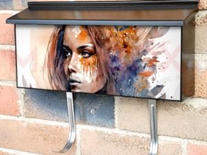 Beautiful Native Girl #6 Townhouse Mailbox Cover