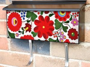 Hungarian Folk Pattern Townhouse Mailbox Cover