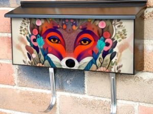 Bohemian Folk Fox #1 Townhouse Mailbox Cover