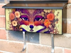 Bohemian Folk Fox #2 Townhouse Mailbox Cover