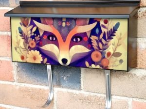Bohemian Folk Fox #3 Townhouse Mailbox Cover