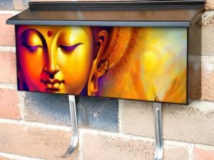 Beautiful Buddha Face #2 Townhouse Mailbox Cover