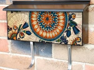 Bohemian Mandalas and Flowers Townhouse Mailbox Cover