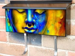 Beautiful Buddha Face #3 Townhouse Mailbox Cover