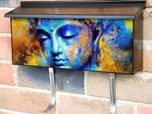Beautiful Buddha Face #4 Townhouse Mailbox Cover