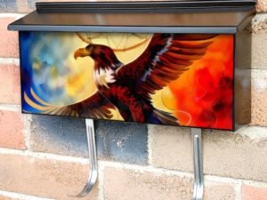 Eagle with Dreamcatcher #6 Townhouse Mailbox Cover
