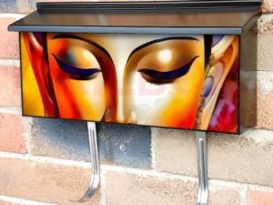 Indian Goddess Portrait Townhouse Mailbox Cover