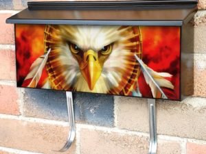 Eagle with Dreamcatcher #7 Townhouse Mailbox Cover