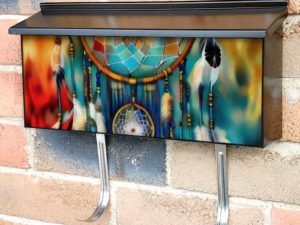 Colorful Dreamcatcher #3 Townhouse Mailbox Cover
