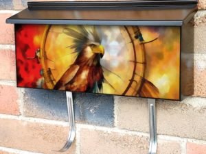 Eagle with Dreamcatcher #14 Townhouse Mailbox Cover