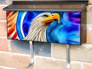 Rainbow Color Eagle Townhouse Mailbox Cover