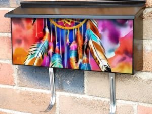 Colorful Dreamcatcher #6 Townhouse Mailbox Cover