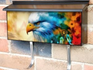Eagle with Dreamcatcher #17 Townhouse Mailbox Cover