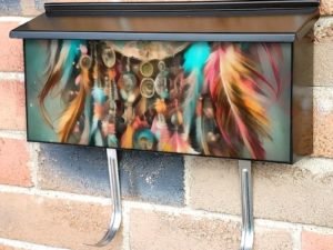 Colorful Dreamcatcher #7 Townhouse Mailbox Cover