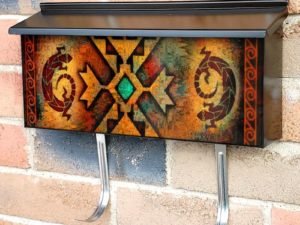 African Folk Design Townhouse Mailbox Cover