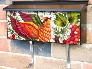 Russian Folk Bird Townhouse Mailbox Cover