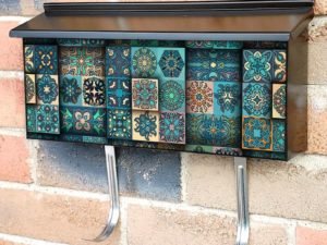 Folk Squire Mandalas Design Townhouse Mailbox Cover